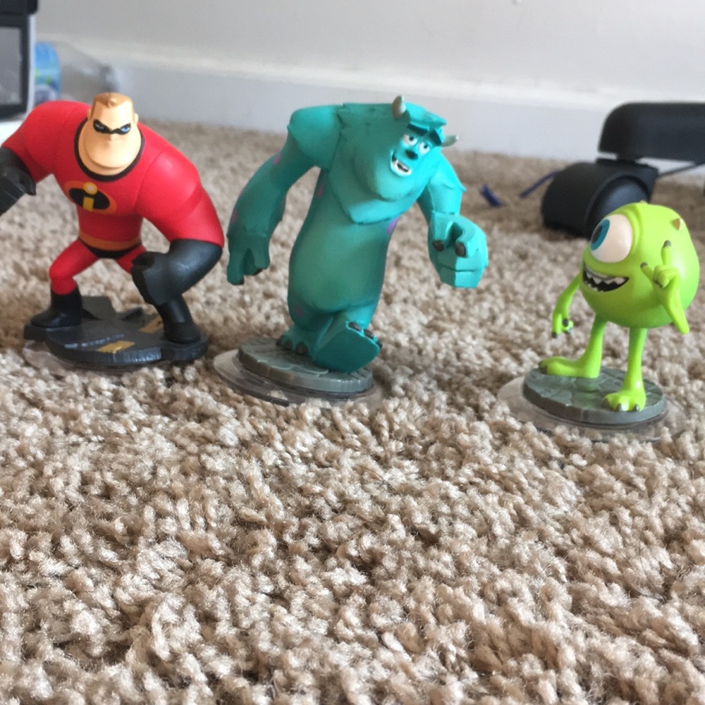 Set of three Disney xfinity characters Xbox 360